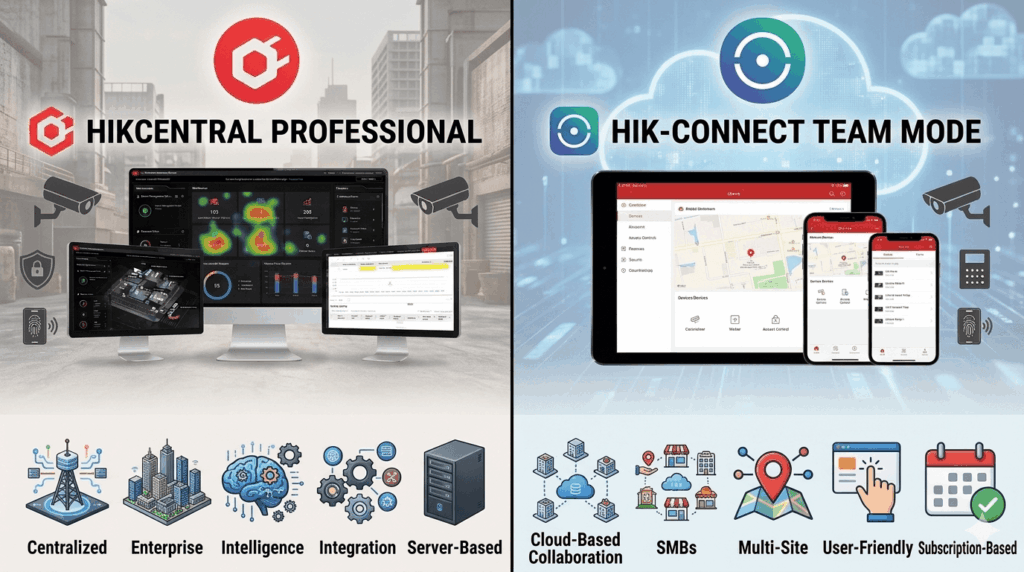 HikCentral Professional vs Hik-Connect Team Mode: Which One to Choose