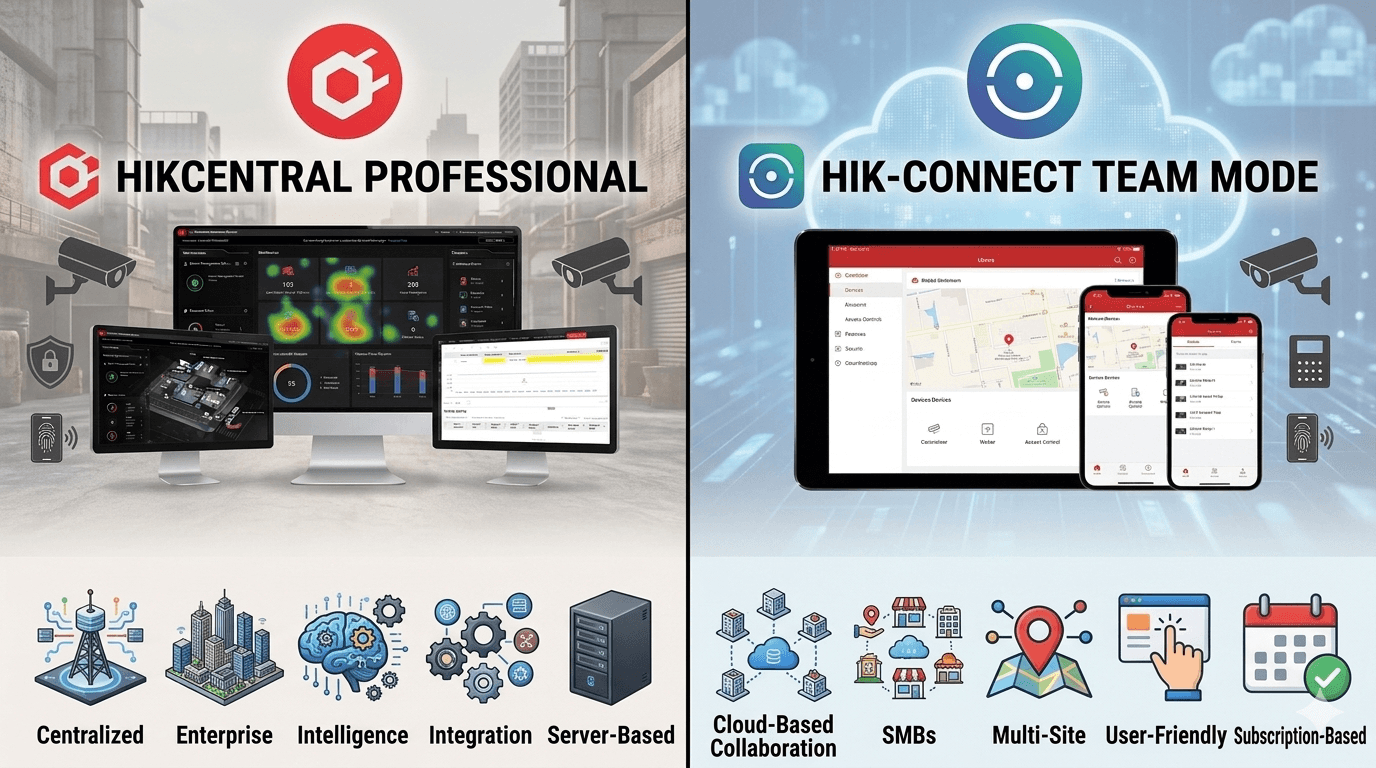 HikCentral Professional vs Hik-Connect Team Mode: Which One to Choose