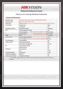 HikCentral-Professional-License-Key-Details